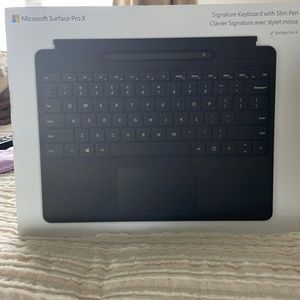 Microsoft surface Pro X signature keyboard with slim pin
